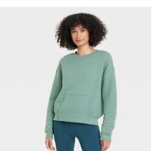 Women's Quilted Crew
Sweatshirt - All in Motion
Forest Green